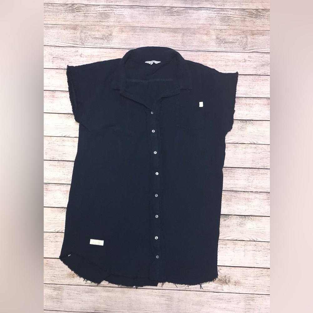 Simply Southern Button-Up Navy Blue Dress | Tunic | Cover Up